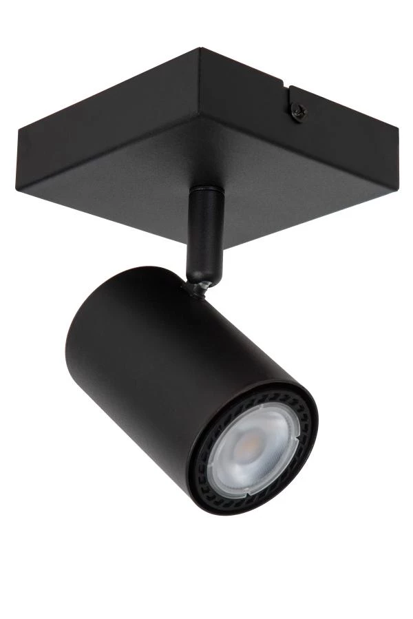 Lucide AMIGO - Ceiling spotlight - 1xGU10 - Black - turned off